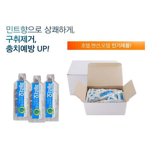 페리오 듀얼케어 일회용 치약 4g 1000개 1box LG생활건강