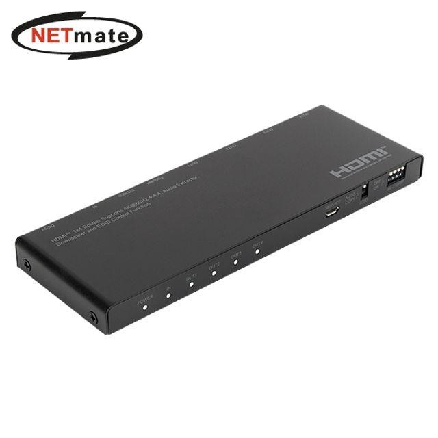 영상 HDMI 오디오분리 2.0 4K NETmate 분배기 1대4