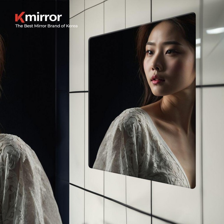 kmirror880r 거울 민자 욕실거울 사각 800x800 화장실