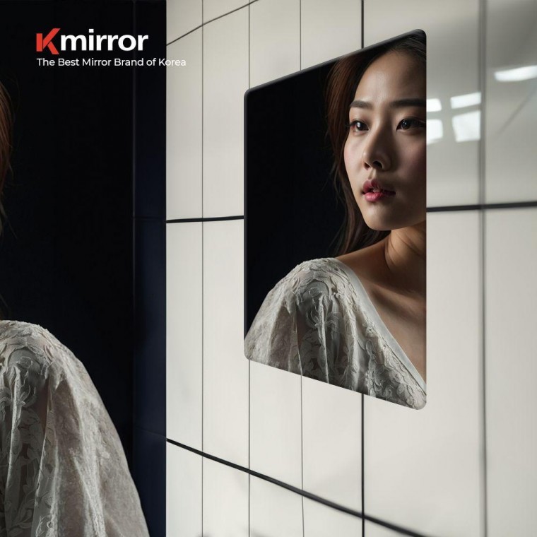 사각 kmirror450r 민자 화장실 거울 450x600 욕실거울