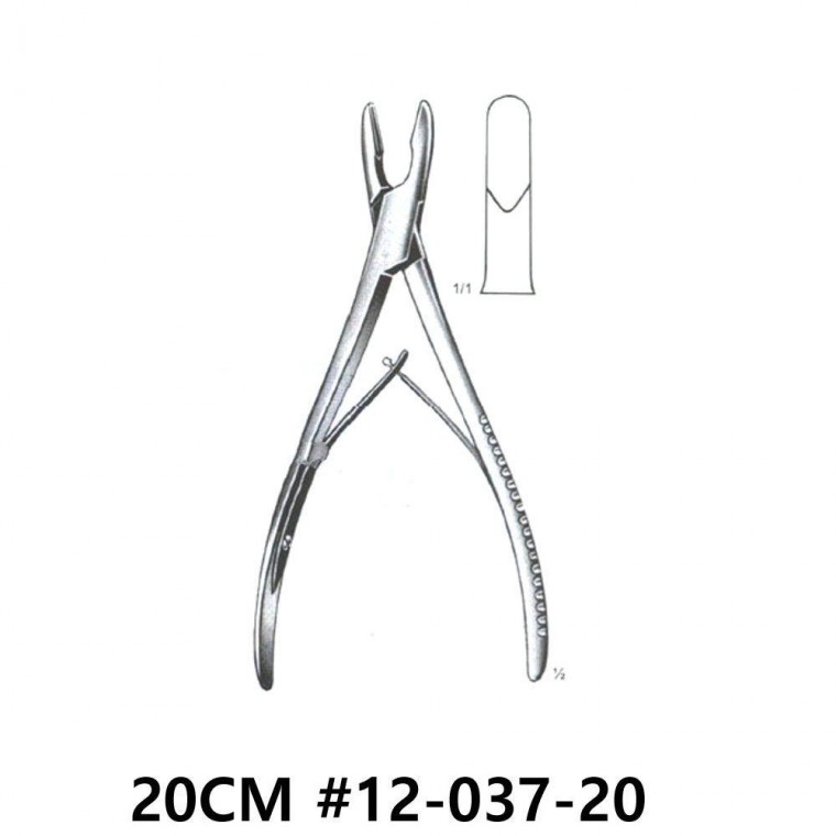 NS ADSON SINGLE ACTION BONE 론져 20CM 12-037-20