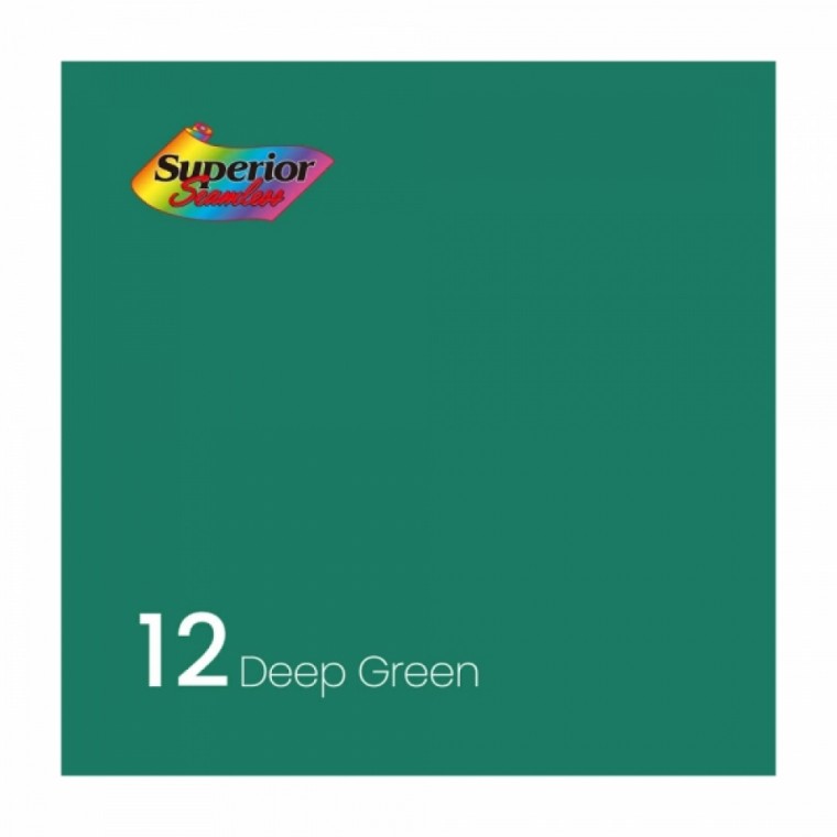 Superior 촬영 스튜디오 배경지 2.7 x 11m (12 Deep Green)