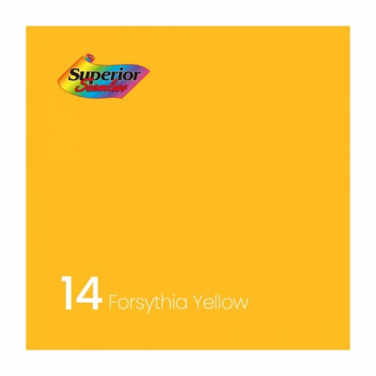 Superior 촬영 스튜디오 배경지 2.7 x 11m (14 Forsythia Yellow)