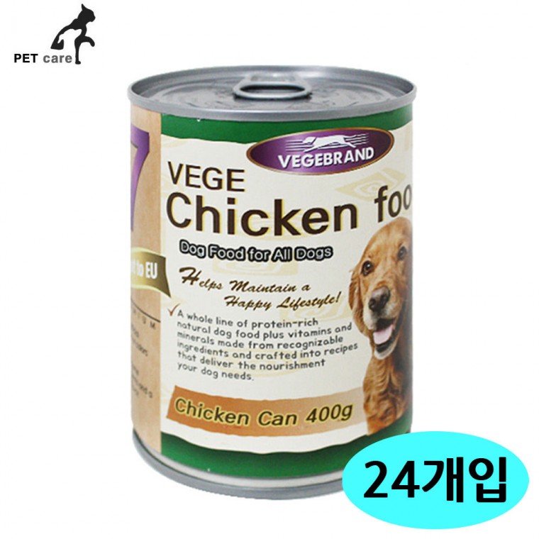 베게7 닭고기캔 400g (24개입) (1박스)