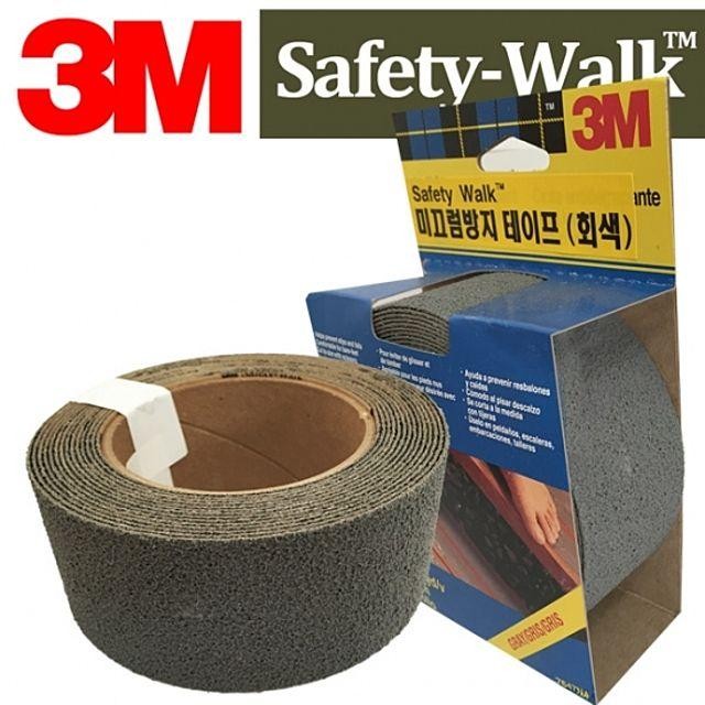 3M 실내 실외 바닥 미끄럼방지 테이프 5M 회색 논슬립