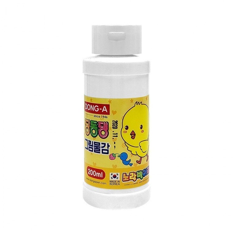 딩동댕물감 단색물감 흰색 200ml 12개입 동아