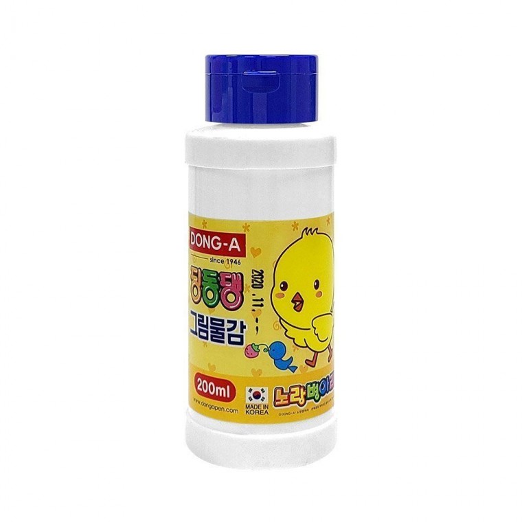 동아 200ml 단색물감 파랑 딩동댕물감 12개입