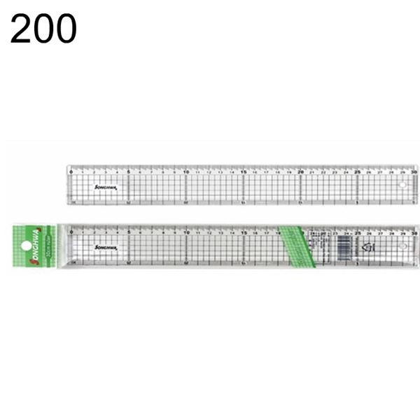 SH 700 200개 2.7mm 두께 30cm B007 방안자 목공용직각자 스틸자 지우개 노기스 각도기 직각자 15cm자 모