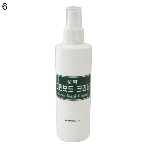 6개 물백묵용 그린보드크리너 250ml 블랙보드마카 보드지우개 보드마카펜 형광펜 화이트보드마카 잉크보