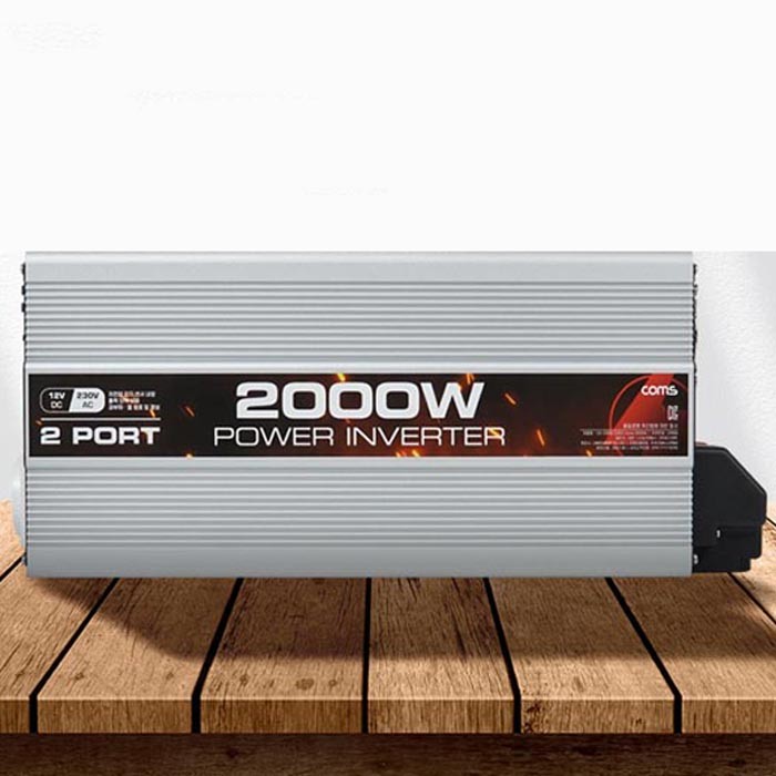 Coms 순수정현파 차량용 DC12V 2000W 파워 인버터