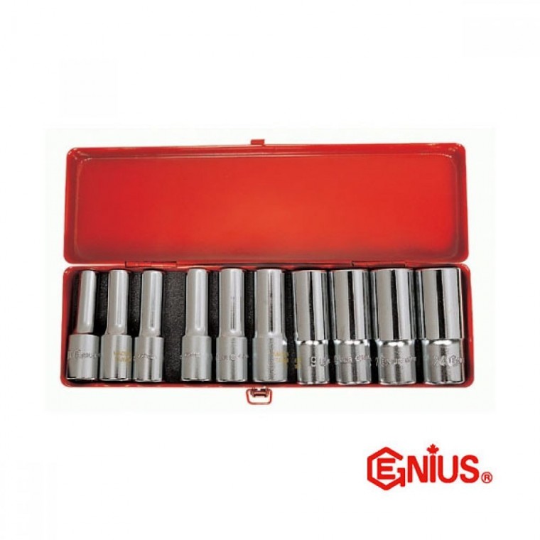 지니어스 롱 핸드 소켓 세트 GS-410DM 10pcs