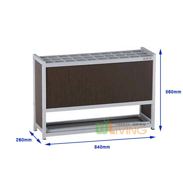 젖은 우산을 보관하는 30구 우산보관함