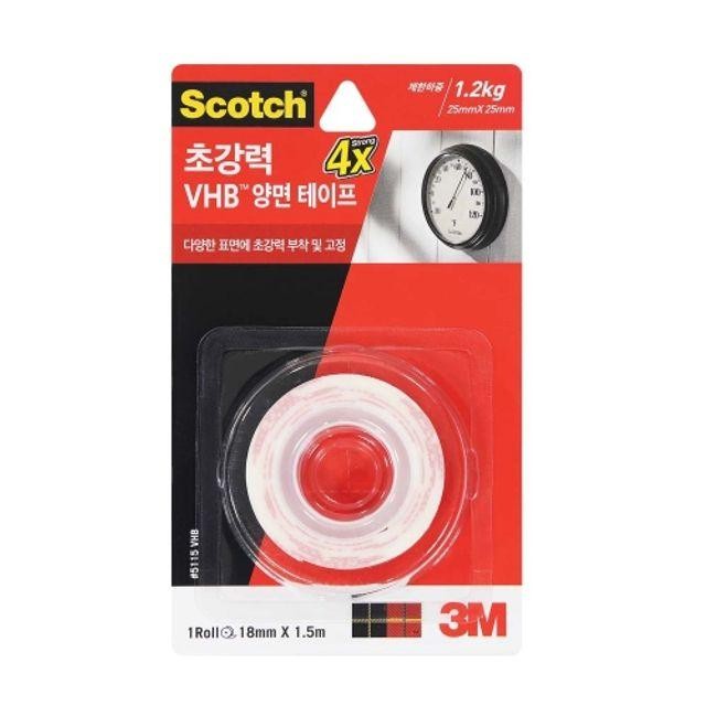 3M 18mmx1.5m 스카치VHB양면테이프 5115 박스(24개