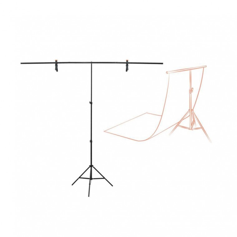 Coms 스튜디오 촬영 배경지 화이트 100X193cm T형 3단