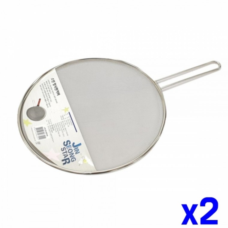 손잡이 스텐 망사 팬커버 320mm x2개 망사팬커버