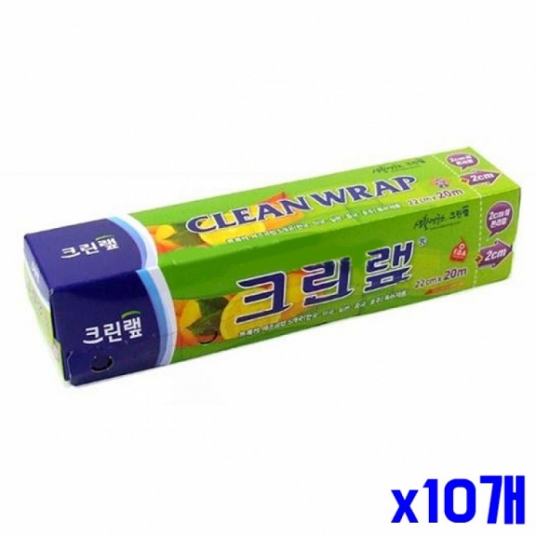 주방잡화 크린랩 22cmX20m x10개