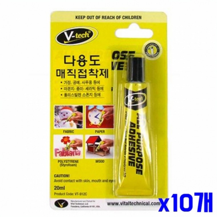 투명한 다용도 매직 접착제 20ml x10개