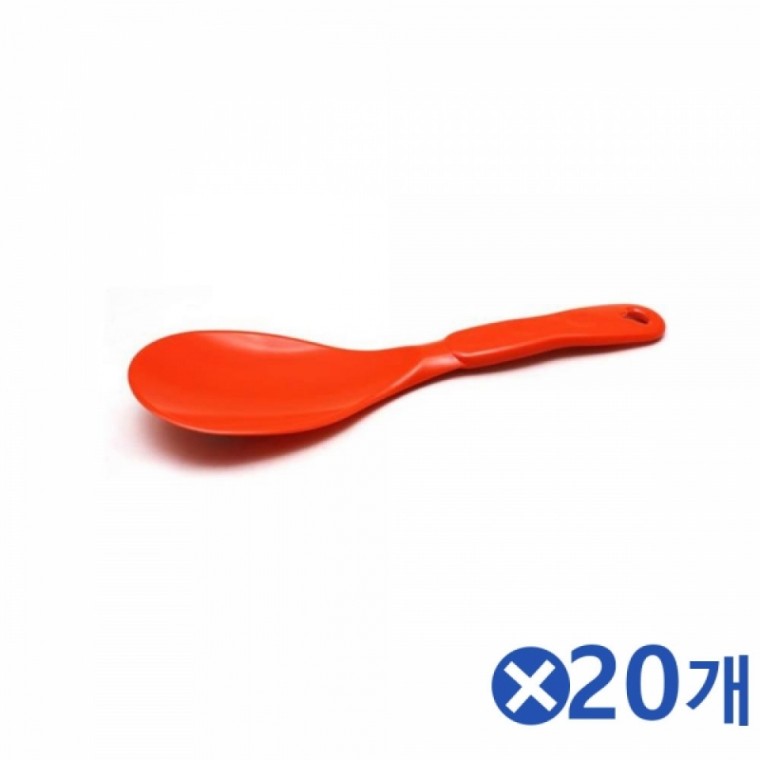 멜라민소재 볶음주걱(74x225mm) 20개-색상랜덤발송