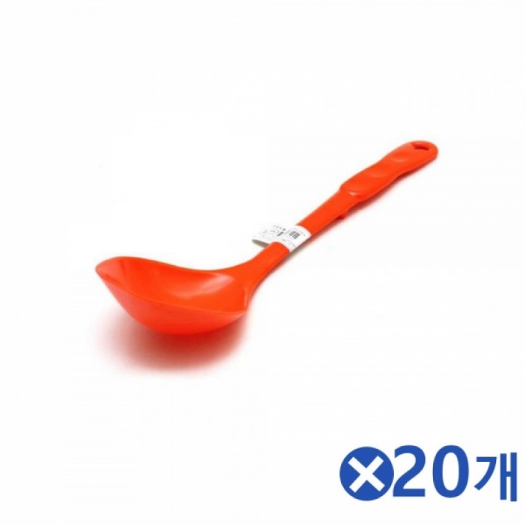 멜라민소재 만두국자(62X263mm) 20개-색상랜덤발송