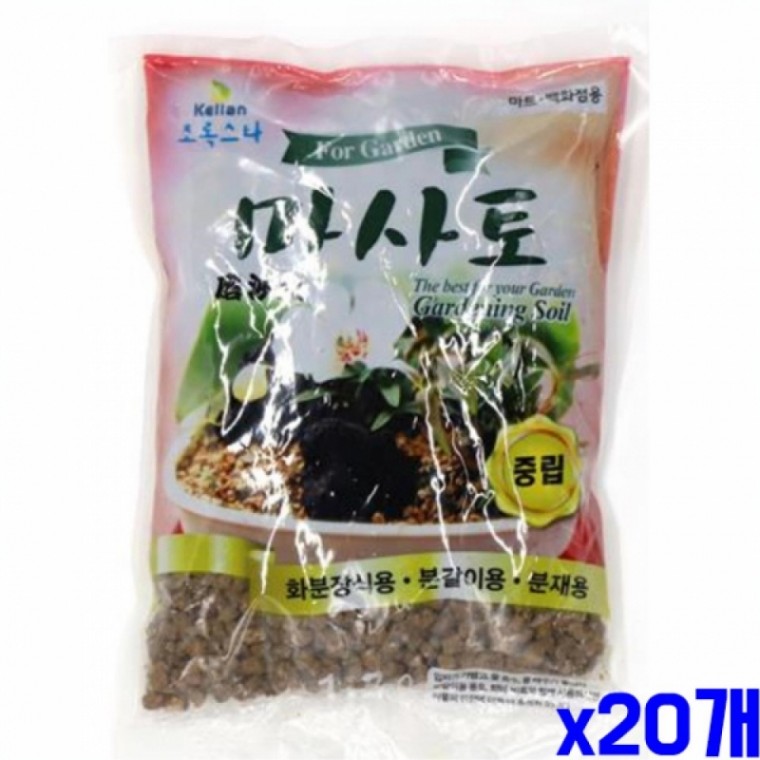 화분장식 분갈이용 마사토 중립 1.2L X20개 분갈이흙