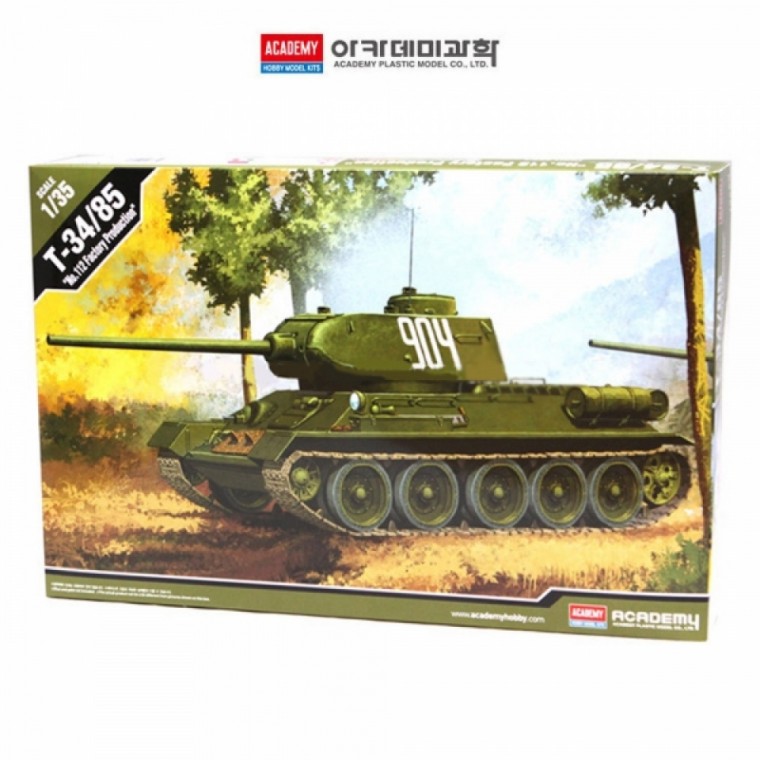 아카데미 프라모델 1대35 T-34 85 러시아 중전차 112 공장 (AC13290)