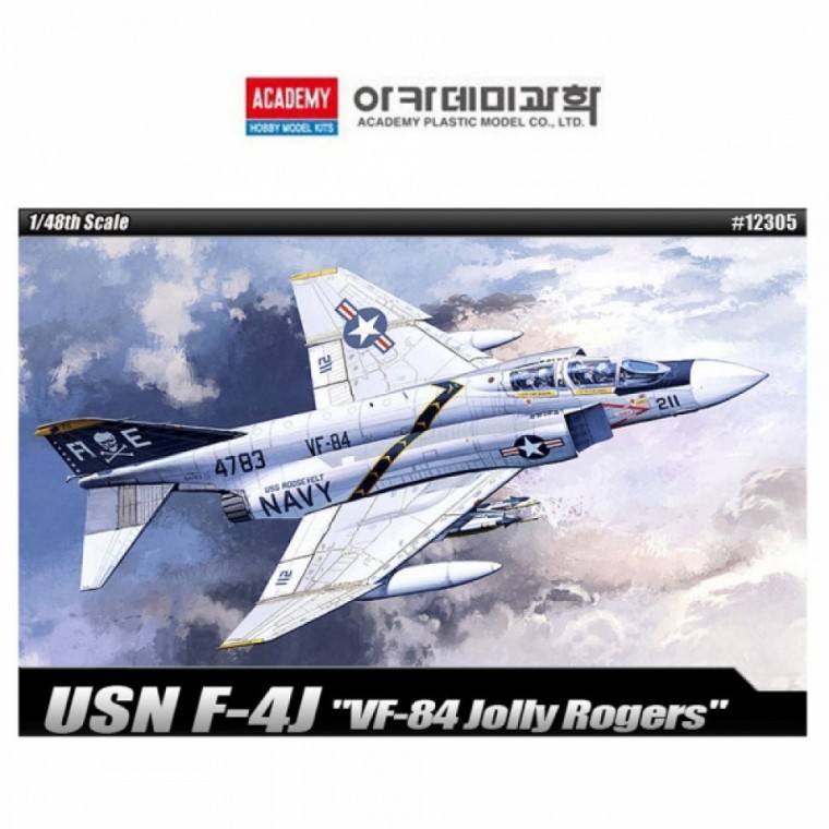 아카데미 1대48 미해군 F-4J VF-84 졸리 로져스대 (12305)