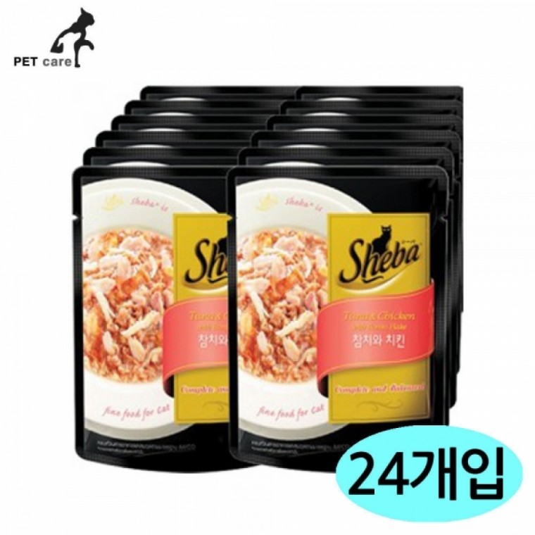 쉬바 파우치 (참치.치킨) (70g x 24개) (1박스)