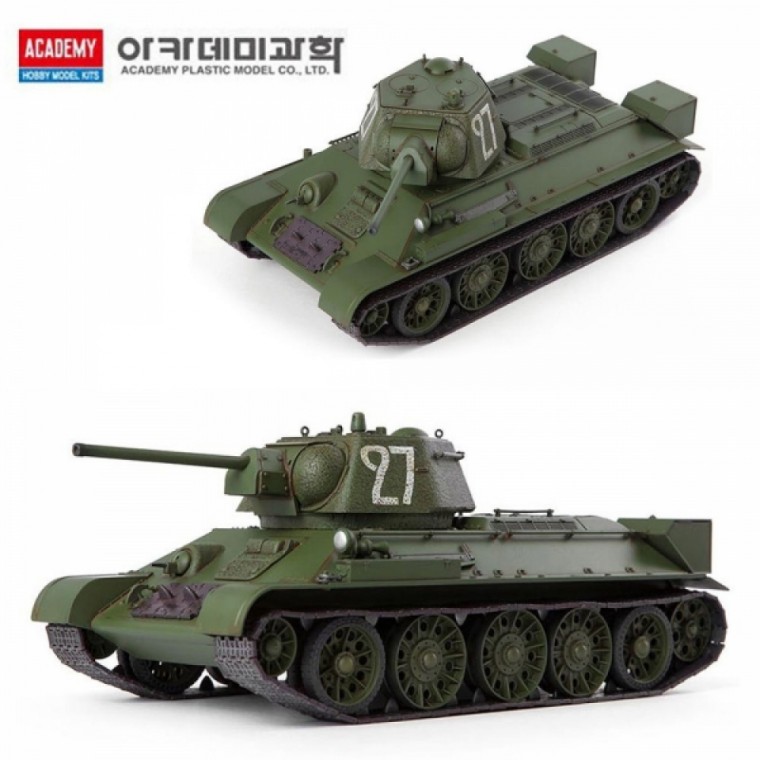 아카데미 1대35 USSR T-34대 76 183 공장 생산형 (13505)