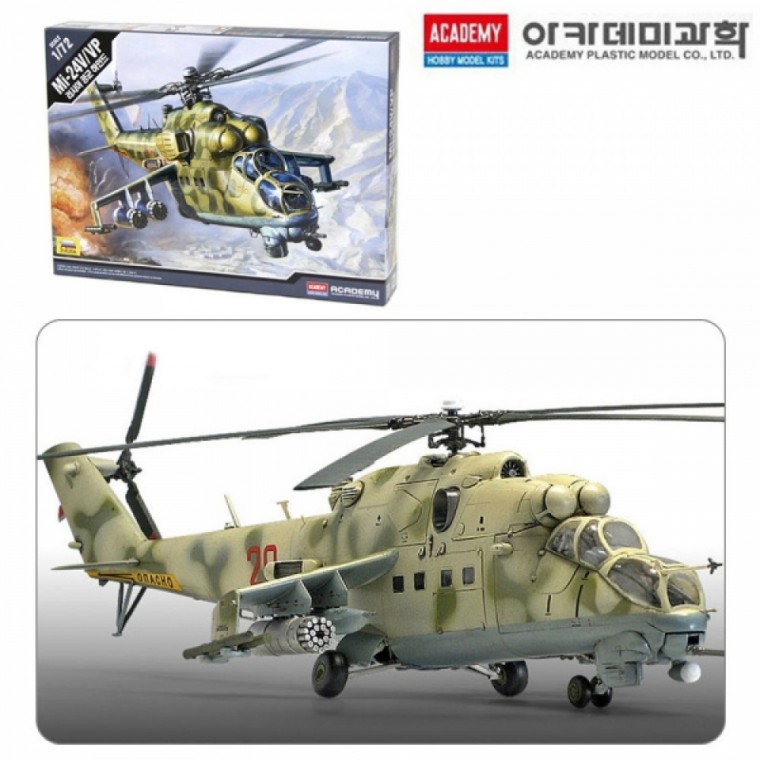 아카데미 1대72 Mi-24V.VP 러시아 공군 공격형 헬기 하인드 (AC12523)