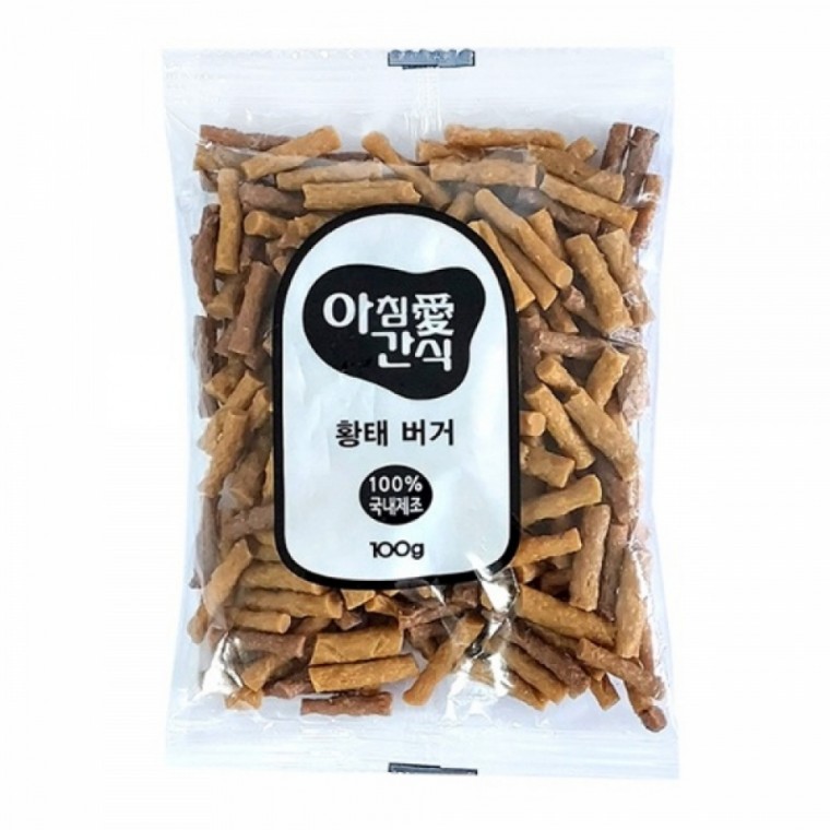 아침애 모이스쳐 황태버거 (100g x 160개입) (1박스) (강아지 간식)