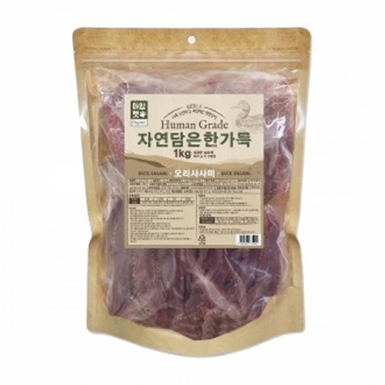 아임펫 강아지 간식 자연담은 한가득 1kg (오리사사미)