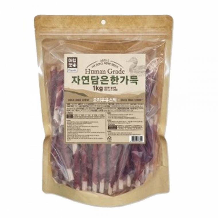 아임펫 강아지 간식 자연담은 한가득 1kg (오리스틱)