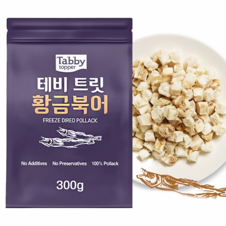 테비 강아지 간식 트릿 황금북어 300g