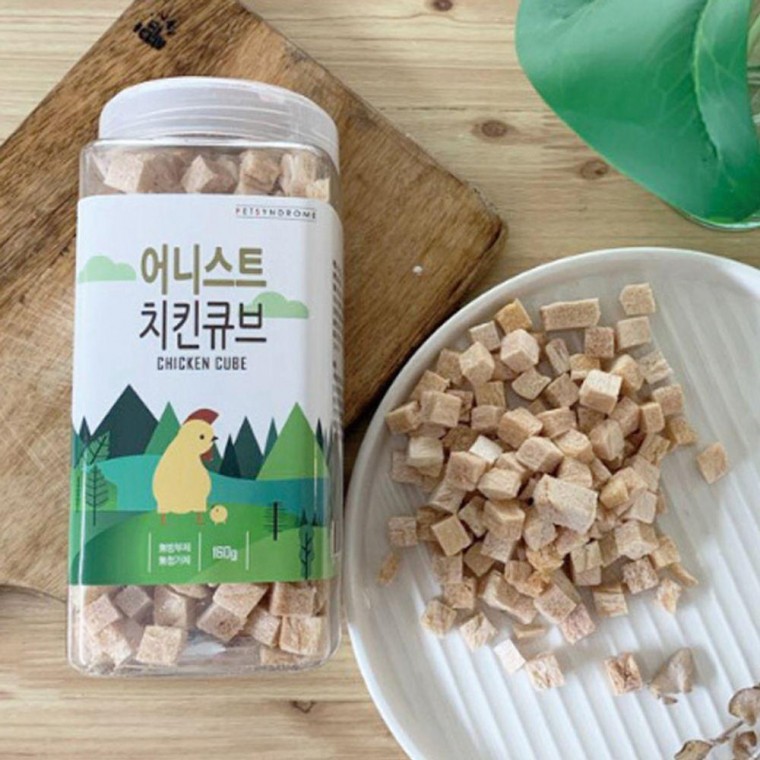 강아지 그대로 동결건조 큐브 닭가슴살 120g 1P 트릿