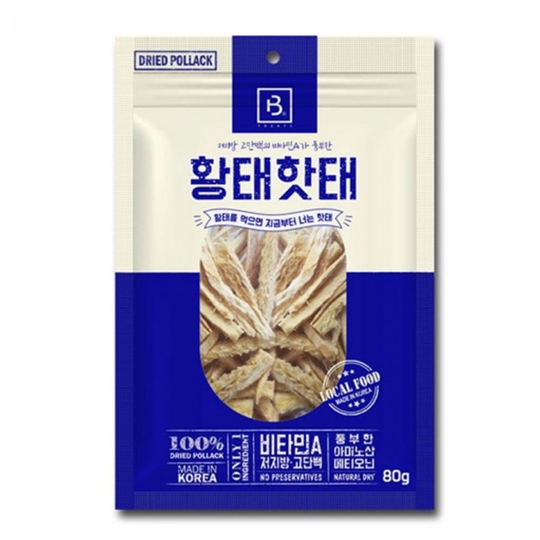 애견용간식 황태 핫태 80g X10개 강아지 반려동물 고단백 간식 애견간식