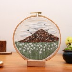 풍경 자수실 패턴 꾸미기 홈자수 키트