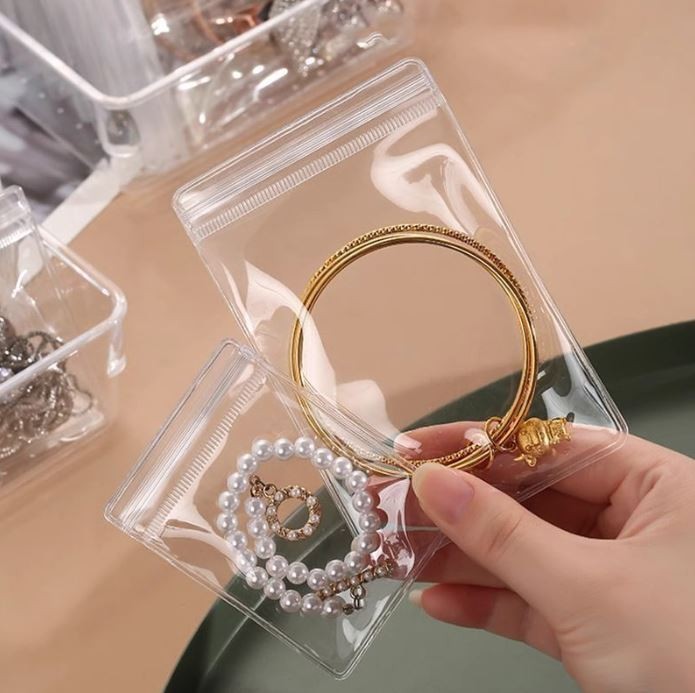 PVC 지퍼백 쥬얼리 보관 봉투 10매