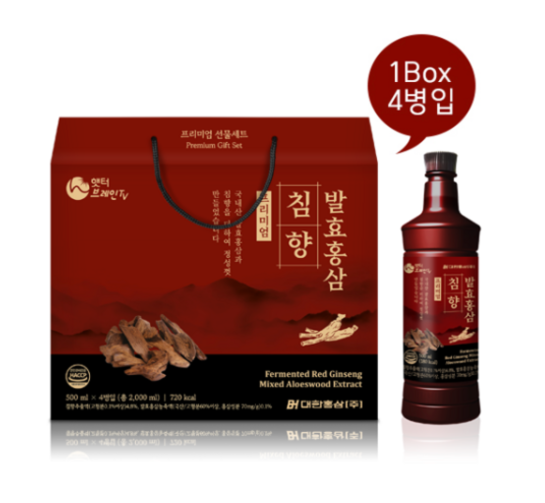 발효홍삼침향 프리미엄 500ml x 4병