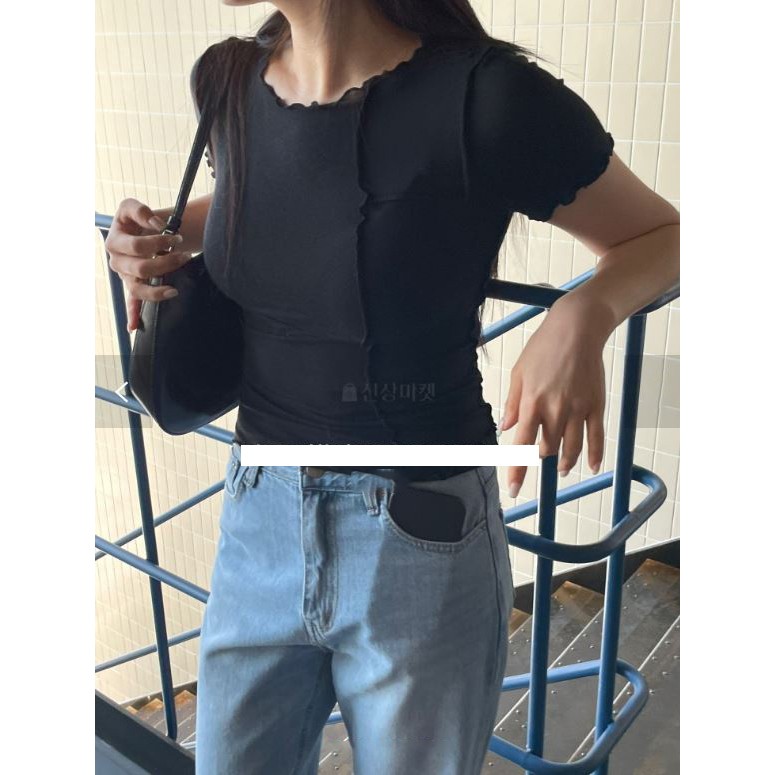[완사입/파샬]스퀘어 T - 2컬러 17장 1500원
