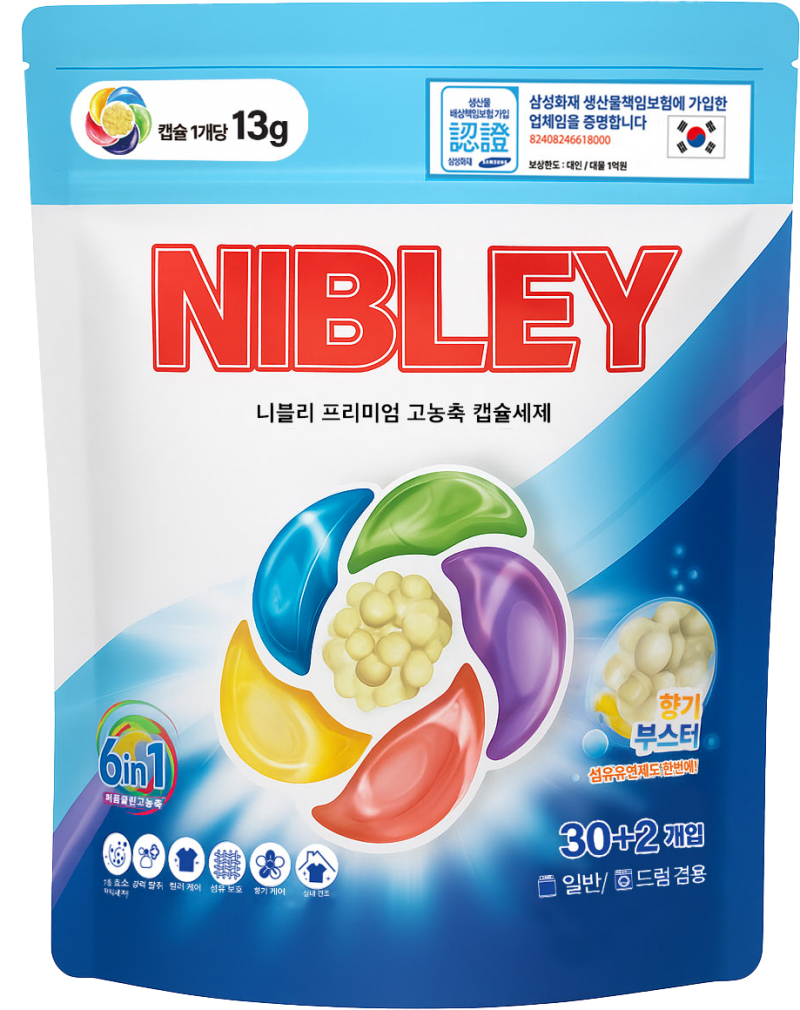 국내산 캡슐세제 6in1