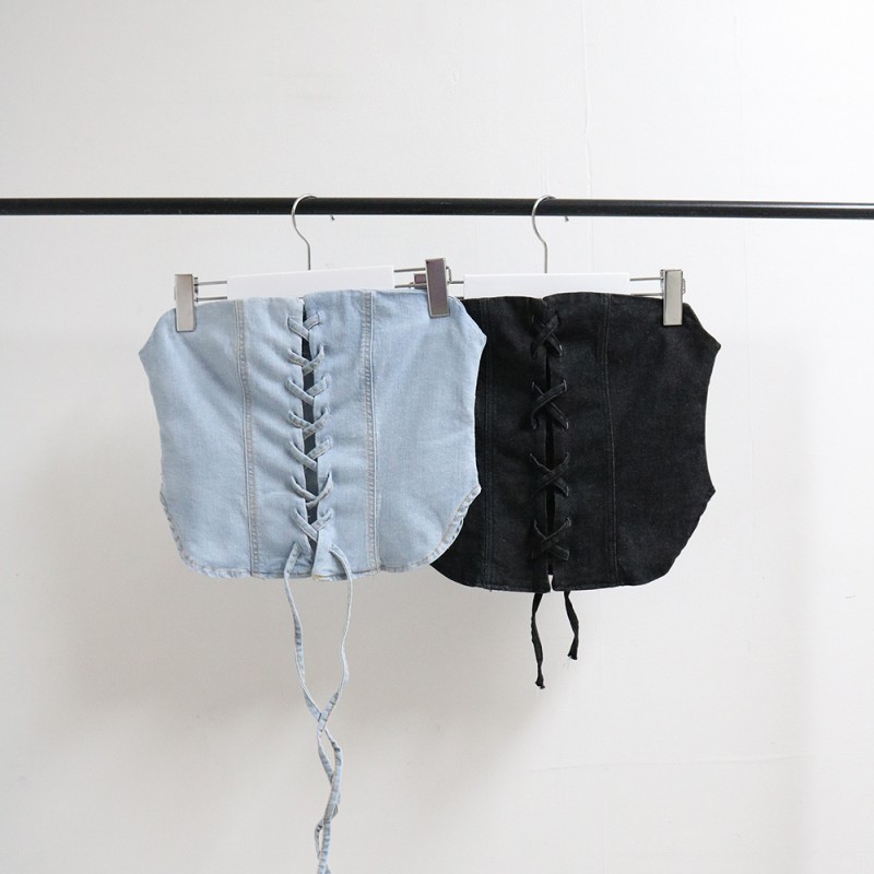 [완사입/파샬]라인청 TOP - 2컬러 120장 1500원